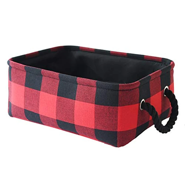 INough Christmas Baskets Empty for Christmas Gifts, Storage Basket Farmhouse Storage Bins for Kids Toy storage Basket Gift Fabric Toy Box for Baby/Kids/Nursery Room by INough - Used - Very Good condition - CA$13.77