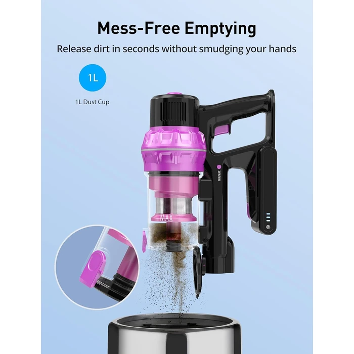 HawKam CA007 7-in-1 Rechargeable Cordless Stick Vacuum Cleaner - Purple by HawKam - Image 4