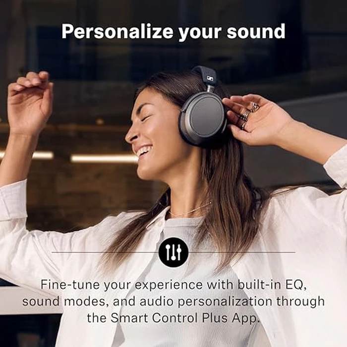 Sennheiser Momentum 4 Wireless Headphones, Bluetooth for Crystal-Clear Calls w/Adaptive Noise Cancellation, 60h Battery Life, Customizable Sound & Lightweight Folding Design, Graphite by Sennheiser - Image 6