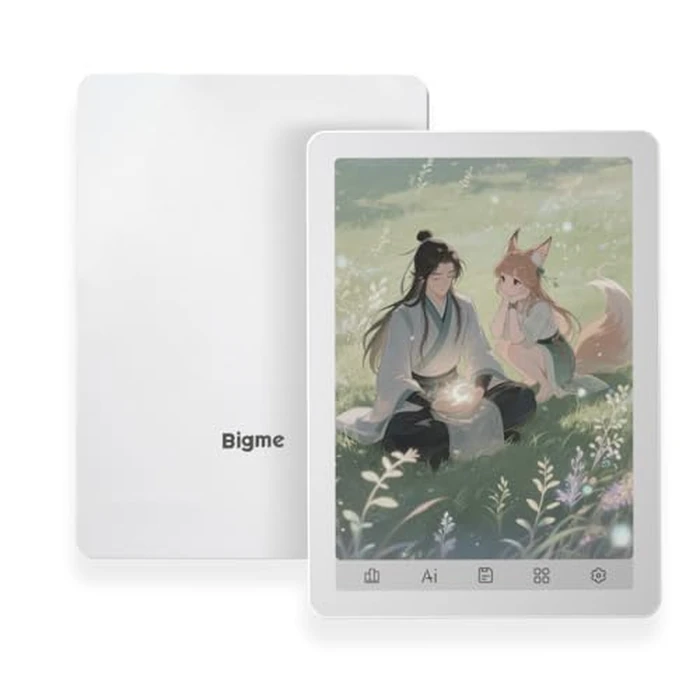 Bigme B6 Color Ebook Reader, 6 Inch e-Paper Tablet, 4GB+64GB Storage, Android 14,White (White) by Bigme - Image 1