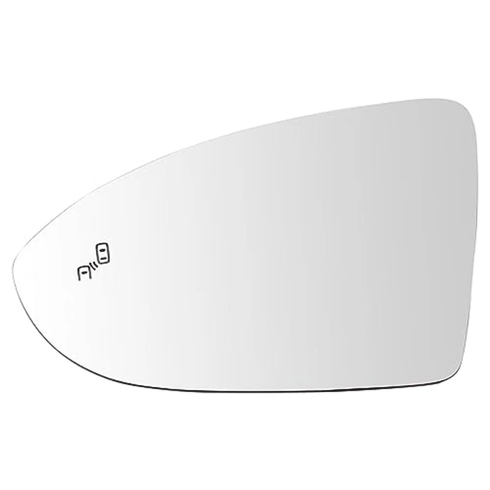 TRQ Mirror Glass Driver Side for Models with Factory Equipped Blind Spot Indicator Compatible with 2015-2021 Volkswagen GTI Golf Golf R by TRQ - Image 1