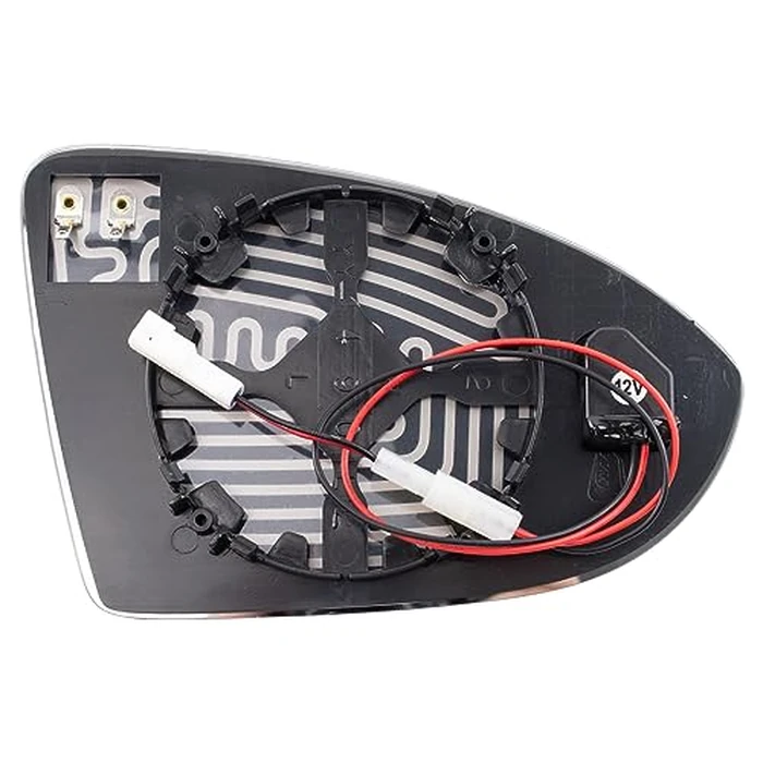TRQ Mirror Glass Driver Side for Models with Factory Equipped Blind Spot Indicator Compatible with 2015-2021 Volkswagen GTI Golf Golf R by TRQ - Image 6