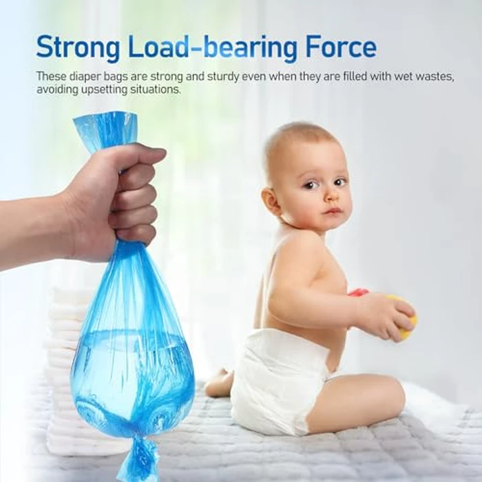 Ciieeo 12 Pack Diaper Pail Refills Bags, Blue Diaper Disposal Garbage Bags Compatible with Major Pails, Multi-layer Thickened PE for Baby and Infant Pet Home Nursery Supply, 4.5m per Roll by Ciieeo - Image 7