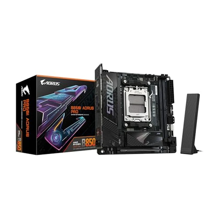 GIGABYTE B850I AORUS PRO AMD AM5 LGA 1718 Motherboard, Mini-ITX, DDR5, 2X M.2, PCIe 5.0, USB-C, WIFI7, 2.5GbE LAN, EZ-Latch, 5-Year Warranty by GIGABYTE - Used - Very Good condition - CA$262.77