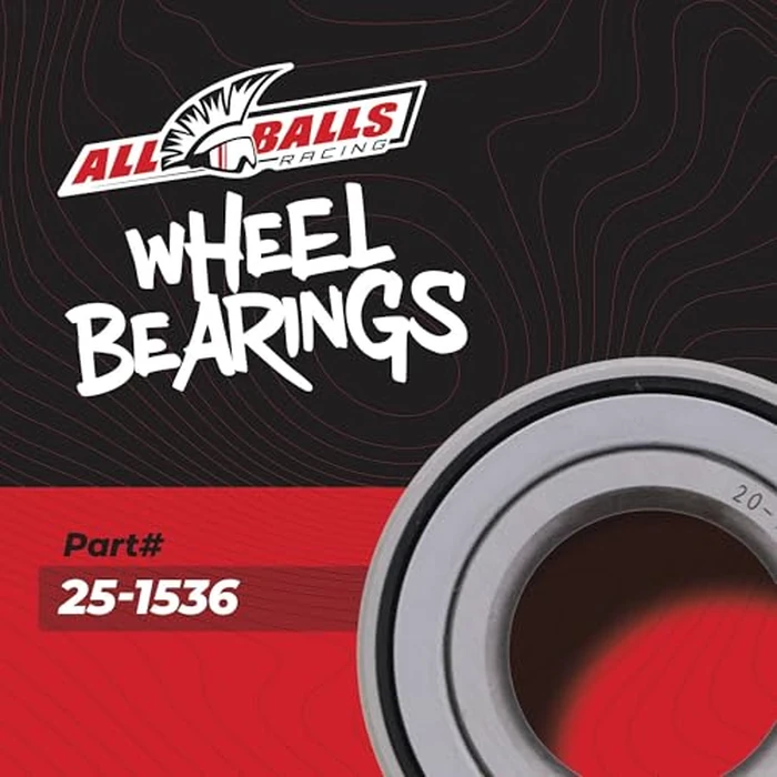 All Balls Racing Wheel Bearing Kit 25-1536 Compatible With/Replacement For Kawasaki KVF650 I Brute Force 2006-13, KVF750 Brute Force 2005-2021, KVF750 Brute Force EPS 2012-2023, Mule 2510 Diesel 2002 by All Balls - Image 2