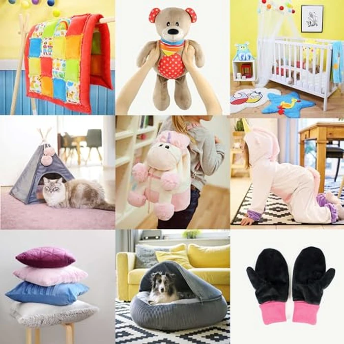 kullaloo Plush Fabric | Solid Silver Grey Minky Fabric for Sewing | Super Soft Cuddle Material | 39.5x29.5" | Plushies, Baby Blankets, Pillows, Dog Beds, Cat Beds, Beanie, Baby Accessories, Apparel by kullaloo - Image 4