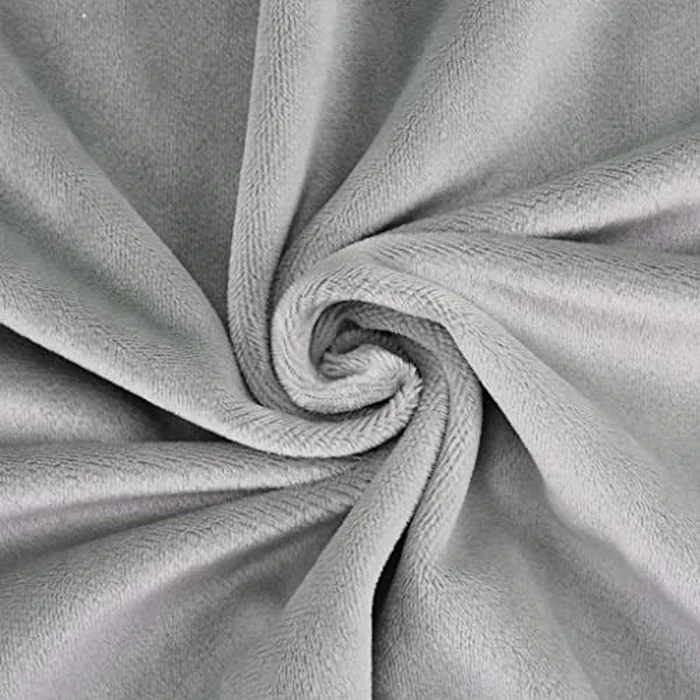 kullaloo Plush Fabric | Solid Silver Grey Minky Fabric for Sewing | Super Soft Cuddle Material | 39.5x29.5" | Plushies, Baby Blankets, Pillows, Dog Beds, Cat Beds, Beanie, Baby Accessories, Apparel by kullaloo - Image 7