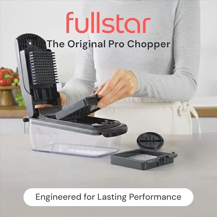 Fullstar The Original Pro Chopper - Vegetable Chopper and Spiralizer, Food Chopper with Container, Fruit Slicer, Kitchen Gadgets & Gifts, Home Essentials (4 in 1, Black) by fullstar - Image 2
