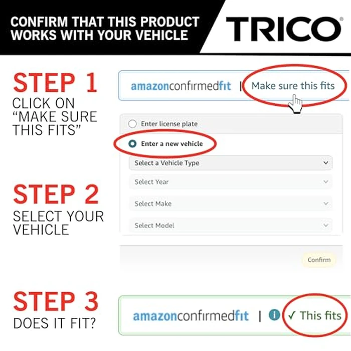 TRICO Diamond Wiper Blade 24 & 16 inch Fits Select Hyundai, Ford, Subaru, Kia, Mitsubishi, GMC, Toyota, Saturn, Chevrolet, Lexus, Ram, Scion, Honda, Model Years (25-2416) by Trico - Image 4