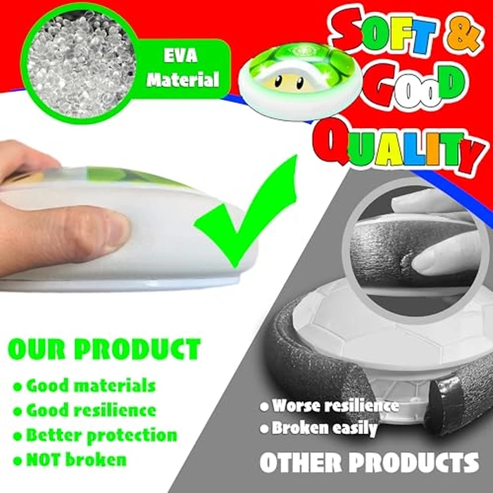 Glückpa Boys Toys Gifts, Hover Soccer Ball with LED Lights, Indoor Soccer Toys Games, Turtle Shell Toys for Kids Ages 3-12, Kids Boys Christmas Birthday Gifts, Air Floating Ball by Glückpa - Image 5