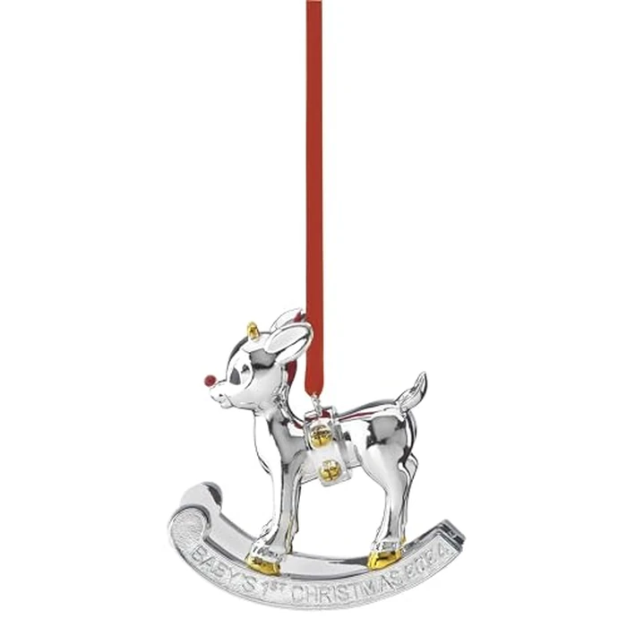 Lenox 895757 2024 Baby's 1st Christmas Rudolph Ornament by Lenox - Used - Like New condition - CA$11.24