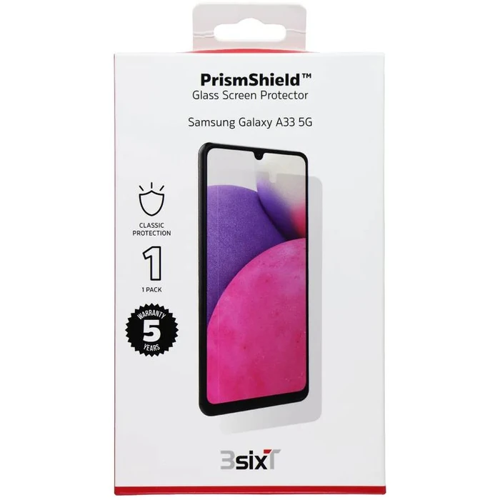 3sixT PrismShield Glass Screen Protector for Samsung Galaxy A33 5G - Clear by 3sixT - Image 2