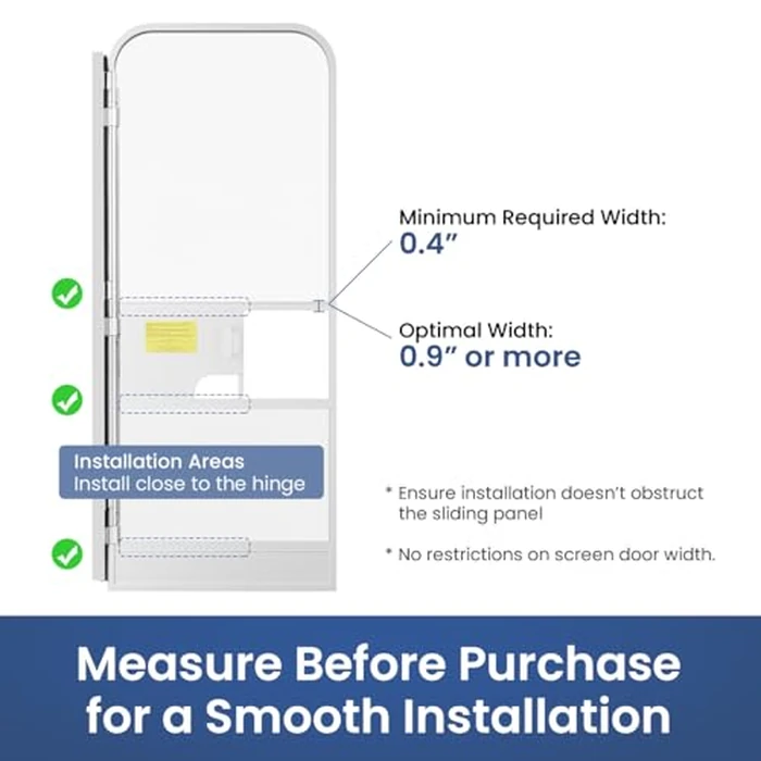 Safoner RV Screen Door Closer with Adjustable Tension, Aluminum Automatic Closing Device with Accessories, Works with Most Camper Latches & Travel Trailer Handles by Safoner - Image 5