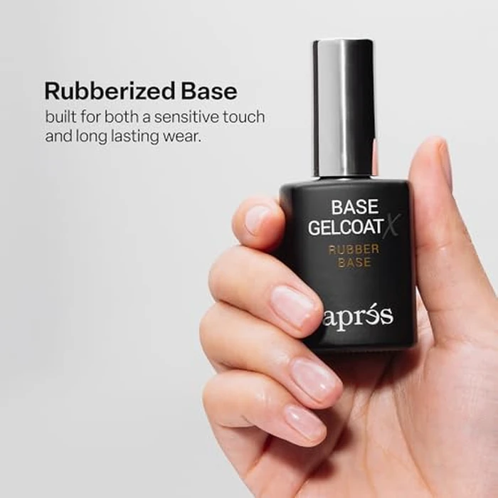 APRÉS Base Gelcoat X 15ml | HEMA & TPO-Free Rubber Base Scratch Resistant Gel Nail Polish Soak Off Base Coat by APRÉS - Image 2