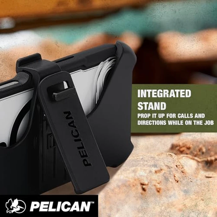 Pelican Voyager iPhone Air Case [Compatible with MagSafe] Rugged Phone Case w/ 24ft Military-Grade Drop Protection - Heavy Duty Phone Cover w/Belt Clip Holster for iPhone Air - Black/Clear by Pelican - Image 2