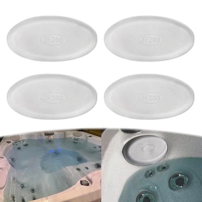 2472-828 J-200 Spa Pillow Replacement for 2008 and Newer Jacuzzi J-200 Series hot tub spa Pillow headrest (4-Pack) White by Camoo - Used - Like New condition - US$51.61