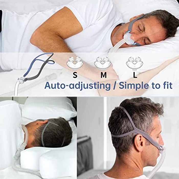 Gbbazu Nasal Pillow Tube Frame, Reuse Tube Frame Nasal Pillow Fit for AirFit P10, Headgear Strap Accessory Includes Headgear, Frame, Tube,3 x Nasal Pillow by Gbbazu - Image 2
