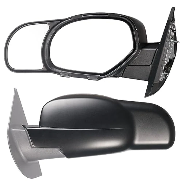 K SOURCE Snap & Zap 80900 Custom Fit Towing Mirror for 2007-2014 Escalade, Silverado 2500, 3500, Suburban, Tahoe, Sierra 2500, 3500, Yukon, 2007-2013 Avalanche, Silverado 1500, Sierra 1500, 2009-2013 Sierra/ Silverado Hybrid,Patented by Fit System - Used - Very Good condition - US$60.51