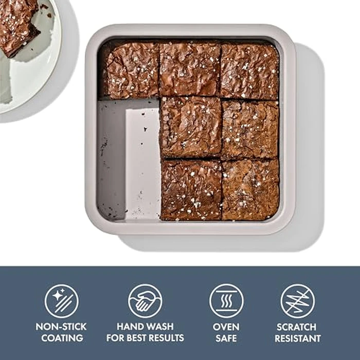 OXO Good Grips Non-Stick Pro Ceramic Coated Metal Bakeware 9” Square Cake Pan - Storm Blue by OXO - Image 2