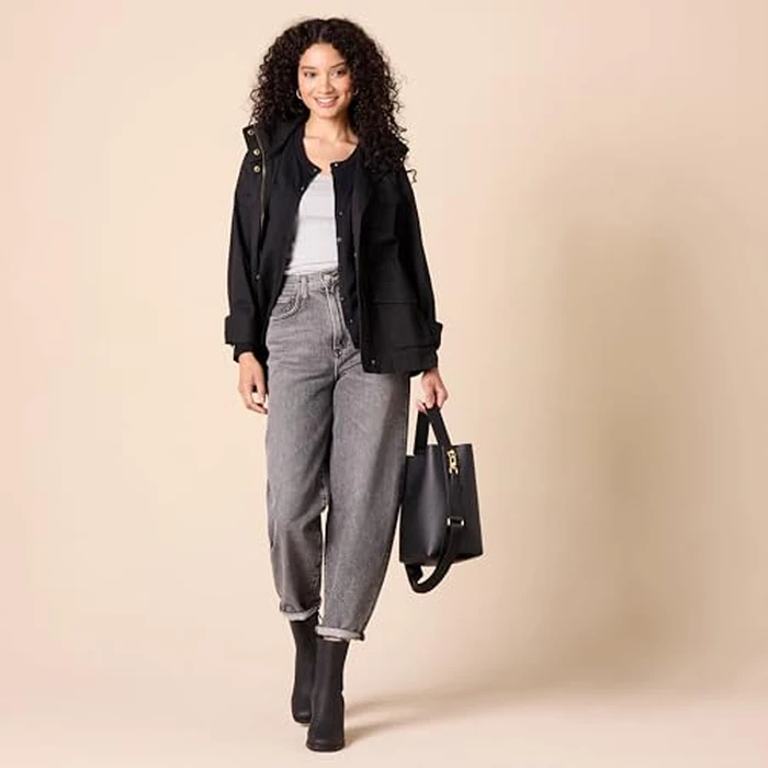 Amazon Essentials Women's Lightweight Crewneck Cardigan Sweater (Available in Plus Size), Black, 3X by Amazon Essentials - Image 5