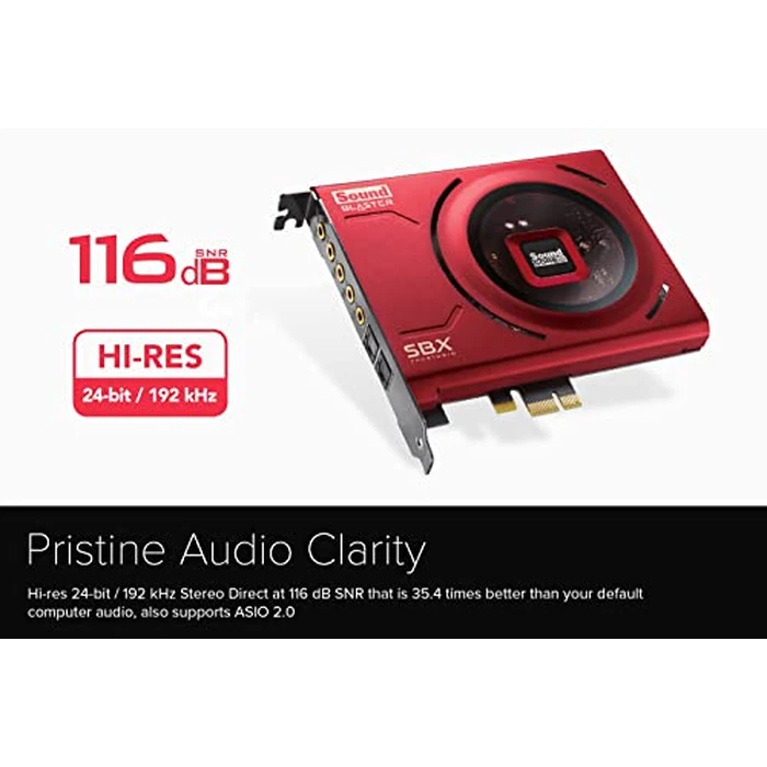 Creative Sound Blaster Z SE Internal PCI-e Gaming Sound Card and DAC, 24-bit / 192 kHz, 116 dB SNR, ASIO, 600Ω Headphones Amp, Mic EQ, Discrete 5.1 / Virtual 7.1, Supports Dolby Digital Live, DTS by Creative - Image 2