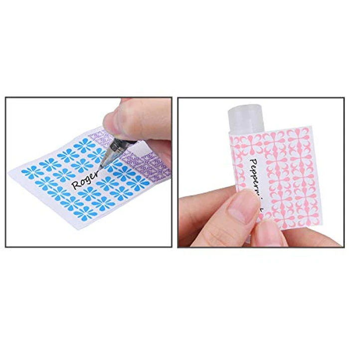 Lip Balm Crafting Kit - Easy Lip Balm Filling Tray and Spatula - BPA Free - 50 Empty Lip Balm Tubes with Caps (Transparent) - 3/16 Oz (5.5 ml) - 50 Writeable and 50 Printed Stickers by Kare & Kind - Image 6