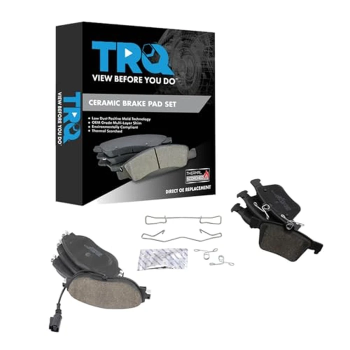 TRQ Brake Pads Ceramic Compatible with 2019-2020 Audi A3 Quattro 2019-2021 Q3 2015-2020 S3 Volkswagen Arteon 2015-2019 Golf R Jetta 2018-2021 Tiguan by TRQ - Used - Very Good condition - CA$72.44