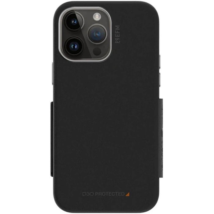 EFM Monaco Wallet Folio Phone Case with MagSafe for iPhone 14 Pro Max - Black/Space Grey - Brand New by EFM - Image 1