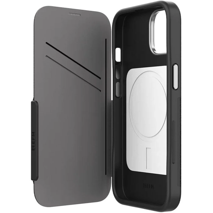 EFM Monaco Wallet Folio Phone Case with MagSafe for iPhone 14 Pro Max - Black/Space Grey - Brand New by EFM - Image 7