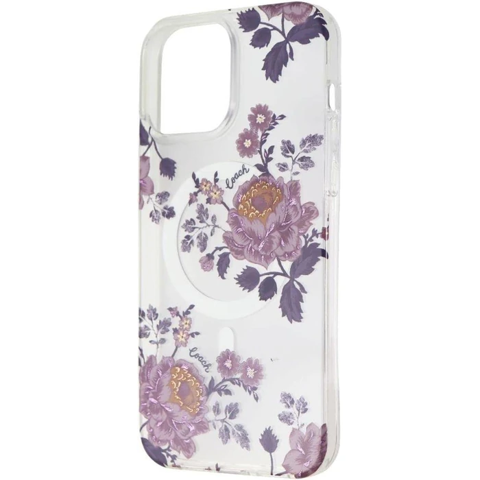 Coach Protective Phone Case with MagSafe for iPhone 13 Pro - Moody Floral Purple - Good by Coach - Image 3