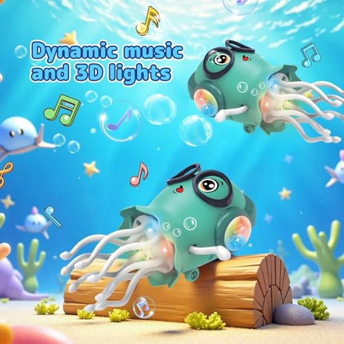 Zonopy Dancing Jellydancer Baby Toy, Crawling Infant Tummy Time Toy,Dancing Loud Music Crawling Walking Toys for 3 4 5 6 7 8 Year Old Kids Boy Girl Birthday Gifts, Interactive Relax Fidget Gifts by Zonopy - Image 3