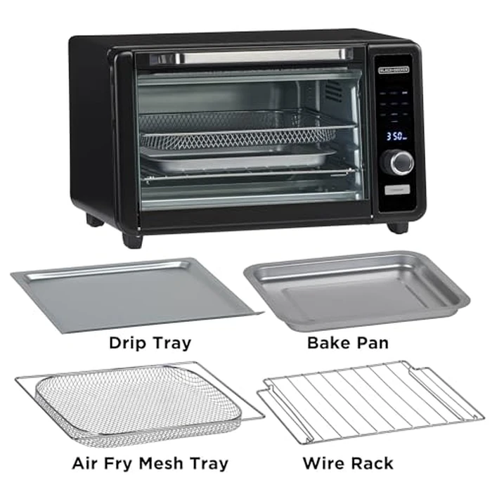 BLACK+DECKER Crisp 'N Bake(TM) 6-Slice Digital Air Fry Toaster Oven by BLACK+DECKER - Image 3