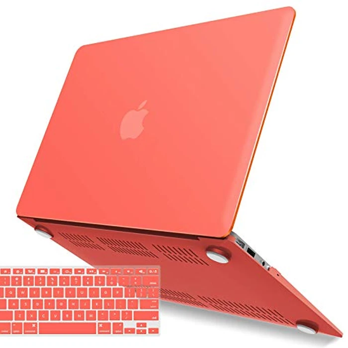 iBenzer Compatible with Old Version MacBook Air 13 Inch Case (2010-2017 Release), Models: A1466 / A1369, Plastic Hard Shell Case with Keyboard Cover for Mac Air 13, Coral Orange, CA-A13-LCOR+1 by IBENZER - Used - Very Good condition - CA$8.75