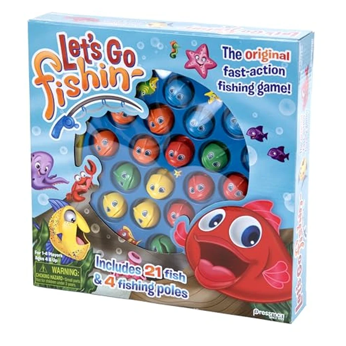 Let's Go Fishin' Game by Pressman - The Original Fast-Action Fishing Game!, 1-4 players by Pressman - Image 6