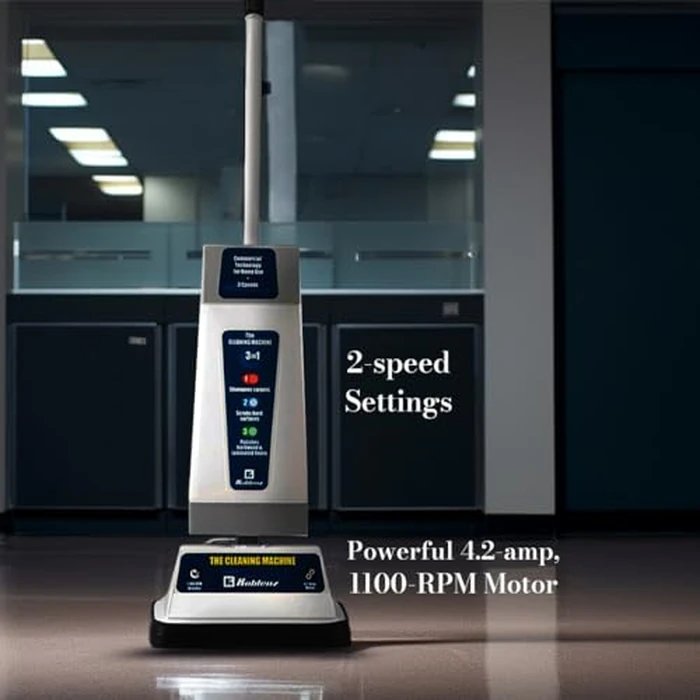 Koblenz Shampooer and Polisher Cleaning Machine, Floor Cleaner with 1100-rpm Motor, 5' Power Cord, 120-oz Tank, 2-Speed Settings, Scrubbing Brushes, Lambswool Pads, and Polishing Pads, P-820 B by Koblenz - Image 5