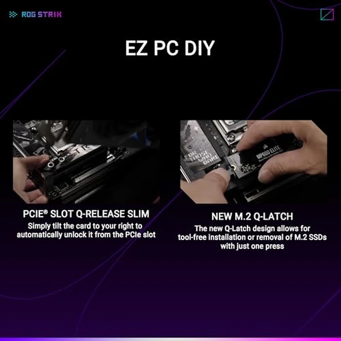 ASUS ROG Strix X870-I Gaming WiFi AMD AM5 X870 Mini ITX Motherboard 10+2+1 Power Stages, Dynamic OC Switcher, Core Flex, DDR5 AEMP, WiFi7, 2X M.2, PCIe5.0, Q-Release Slim, USB4, AI OCing & Networking by Asus - Image 5