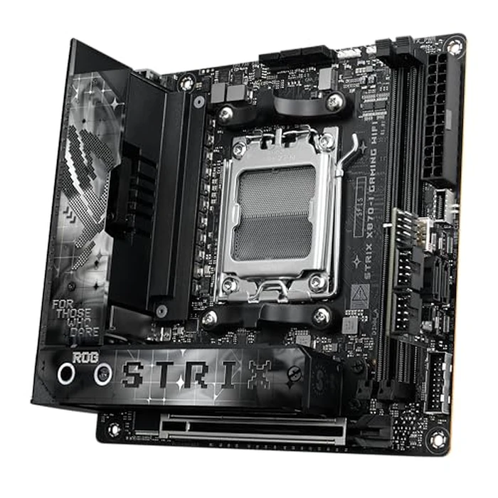 ASUS ROG Strix X870-I Gaming WiFi AMD AM5 X870 Mini ITX Motherboard 10+2+1 Power Stages, Dynamic OC Switcher, Core Flex, DDR5 AEMP, WiFi7, 2X M.2, PCIe5.0, Q-Release Slim, USB4, AI OCing & Networking by Asus - Image 7
