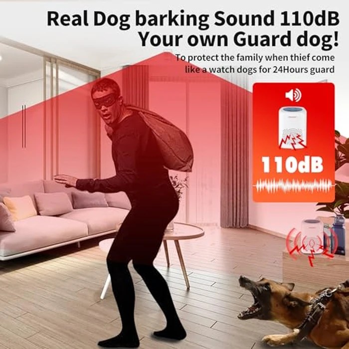 S SELDORAUK Dog Barking Alarm Motion Sensor with Remote- 1000 Feet Wireless Home Security Driveway Alarm Kit White (1Receiver+1Motion Detector+1Remote) by S SELDORAUK - Image 5