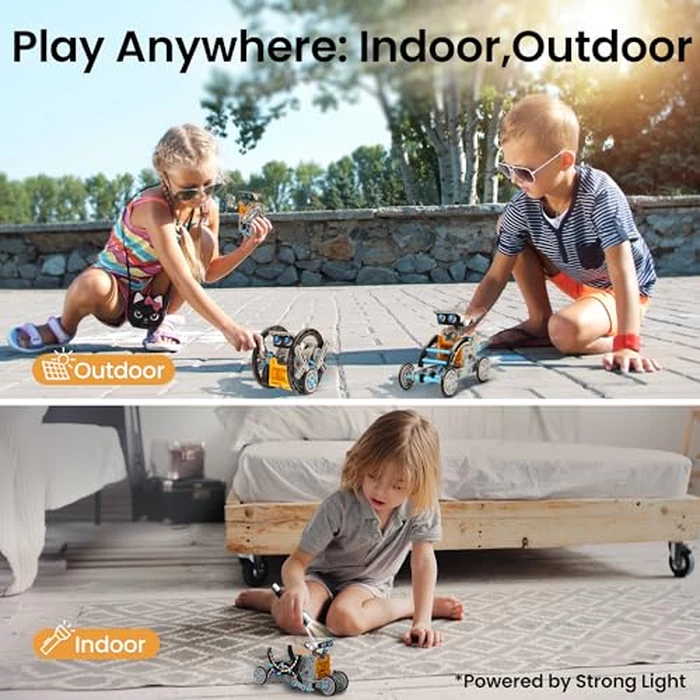 Sillbird 12-in-1 Solar Robot Building Kit STEM Gift for Boys Aged 8-13, DIY Science Educational Robotic Toys for Kids Teens Birthday, Powered by the Sun with 190 Pieces by Sillbird - Image 4