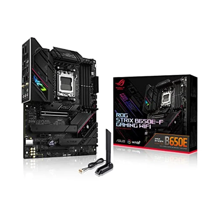 ASUS ROG Strix B650E-F Gaming WiFi AMD B650 AM5 Ryzen(TM) Desktop 9000 8000 & 7000 ATX Motherboard, 12+2 Power Stages, DDR5, 3X M.2 Slot, PCIe(R) 5.0, WiFi 6E, 2.5G LAN, USB 3.2 Gen 2x2 Type-C(R), Aura Sync by ASUS - Used - Like New condition