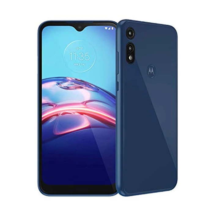 Moto E | Unlocked | Made for US by Motorola | 2/32GB | 13MP Camera | 2020 | Blue by Motorola - Image 1