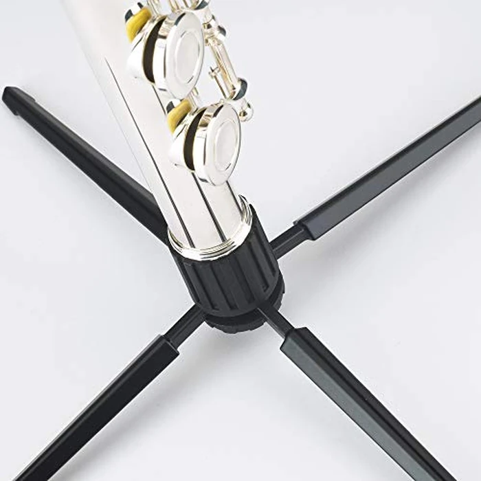 K&M - Konig & Meyer 15232.000.55 - Flute 4-Leg Stand - Professional Grade for all Musicians - Lightweight & Compact - Suitable for Bass, Bohm & Cross Flutes - Stable Secure Base - German Made - Black by K&M - Image 2