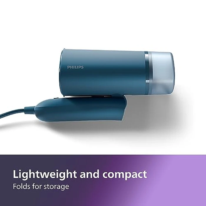 Philips 3000 Series Handheld Steamer - 1000W, 20 g/min Steam, Detachable 100ml Water Tank, Plastic Plate, Blue (STH3000/20) by Philips - Image 4
