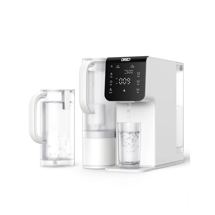 DREO Reverse Osmosis Water Filter Countertop, 7-Stage RO Water Filtration System, 2 Water Pure Pitchers design, Installation-Free, Reduce TDS, Water Filter Pitcher for Home, Kitchen, 3:1 Pure to Drain by DREO - Image 1