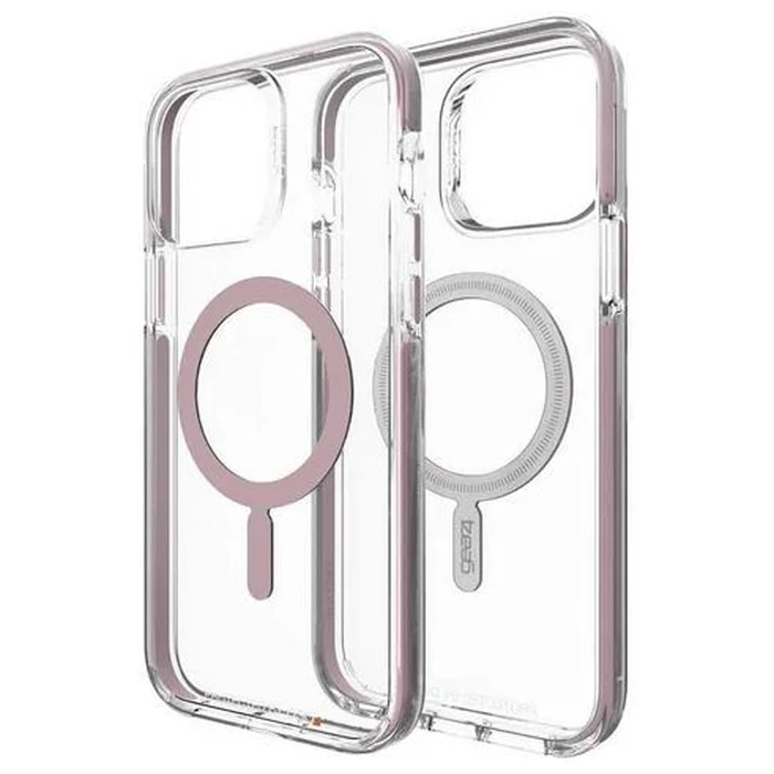 Zagg Gear4 Piccadilly Snap Phone Case for iPhone 13 Pro Max - Clear/Pink by Zagg - Image 4