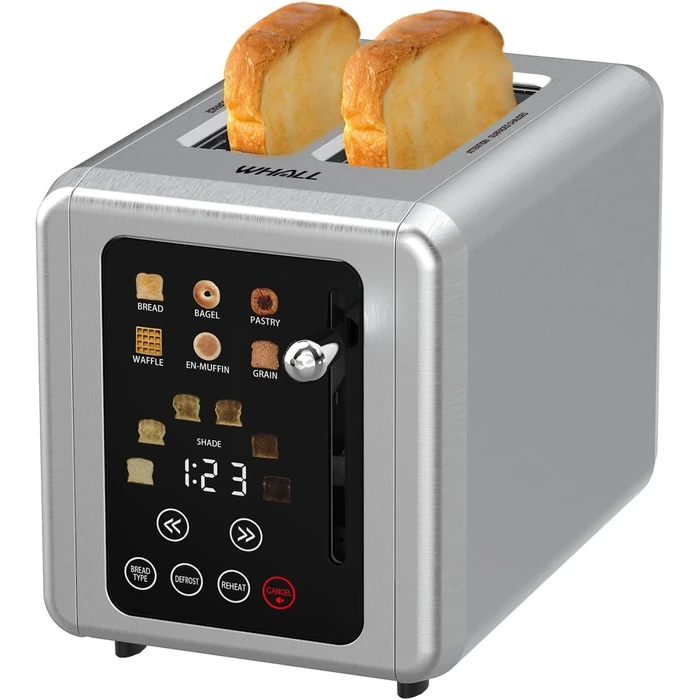 Whall KST075AU 2 Slice Touch Screen Toaster with 6 Shade Settings - Stainless Steel by Whall - Refurbished - Excellent condition
