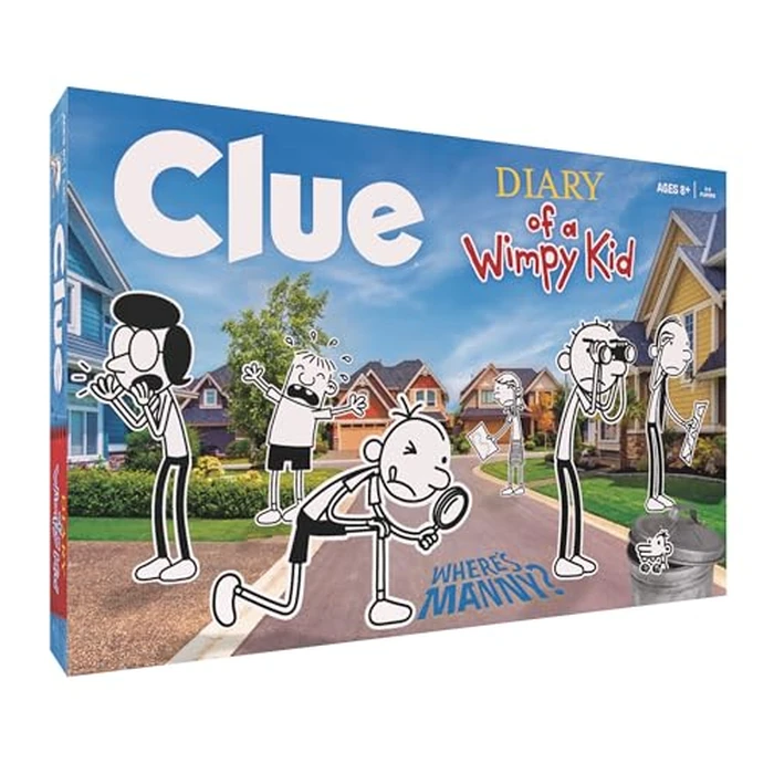 USAOPOLY CLUE: Diary of a Wimpy Kid | Solve The Mystery in This Officially-Licensed Collectible Clue Game Featuring Characters & Locations from The Popular Book Series Diary of a Wimpy Kid by USAOPOLY - Used - Like New condition