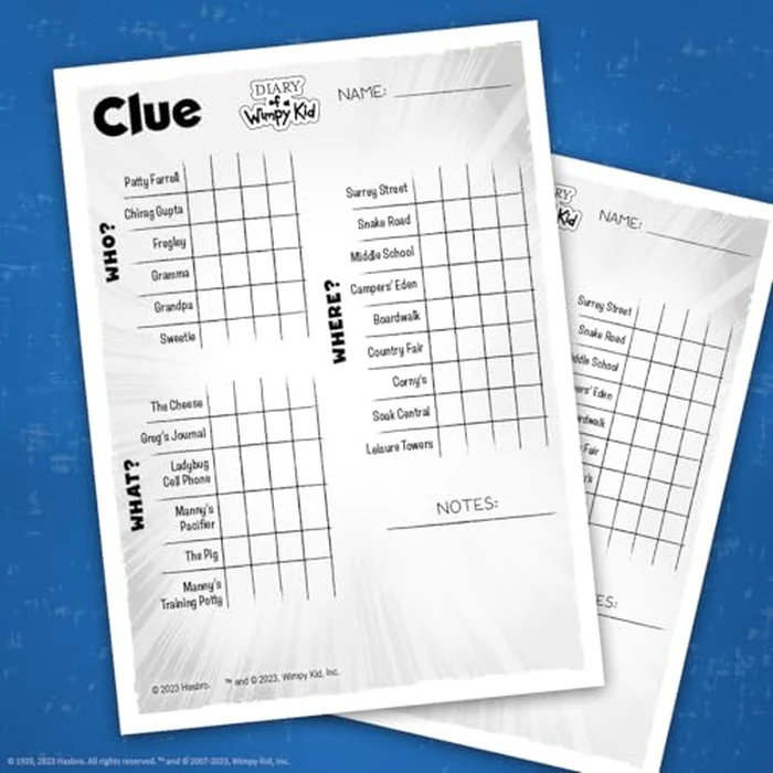 USAOPOLY CLUE: Diary of a Wimpy Kid | Solve The Mystery in This Officially-Licensed Collectible Clue Game Featuring Characters & Locations from The Popular Book Series Diary of a Wimpy Kid by USAOPOLY - Image 6