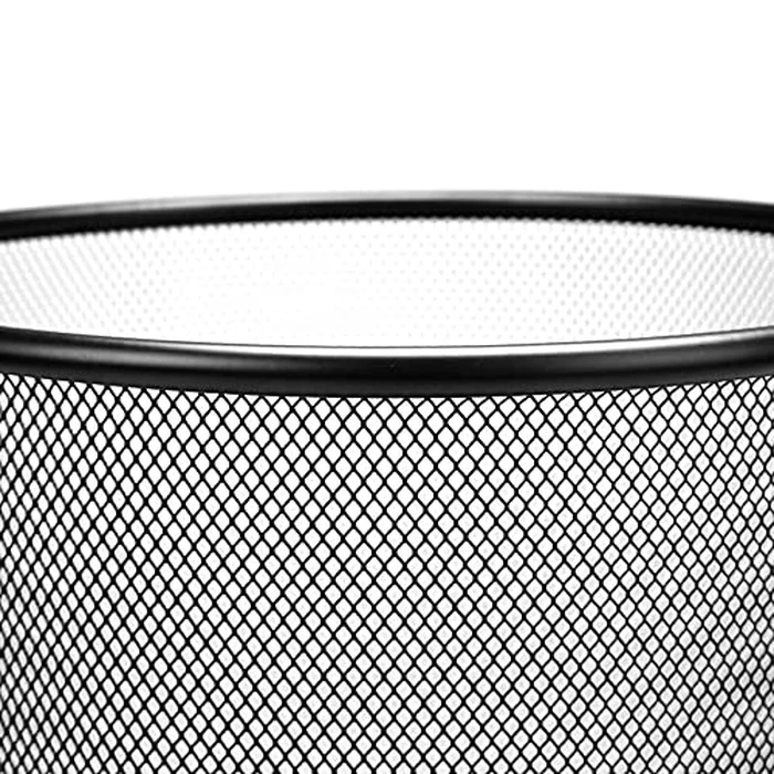 Mind Reader Mesh Trash Can, Set of 3, Waste Paper Basket, Round, Office, Metal Mesh, 11.5" L x 11.5" W x 13.75" H, Black by Mind Reader - Image 7