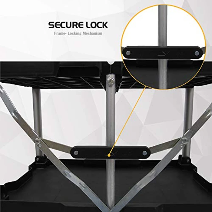 Olympia Tools 85-188 Pack-N-Roll Folding Collapsible Service Cart, 150LB Capacity, Black by Olympia Tools - Image 8